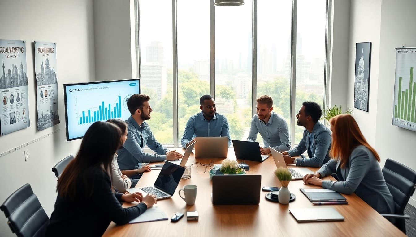 Enhance your social media marketing edmonton strategies in a dynamic brainstorming session.
