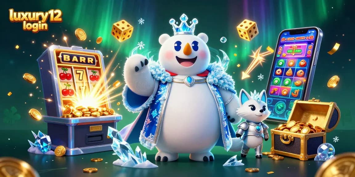 Experience luxury12 login excitement with a vibrant casino scene featuring jackpots and thrilling gameplay.