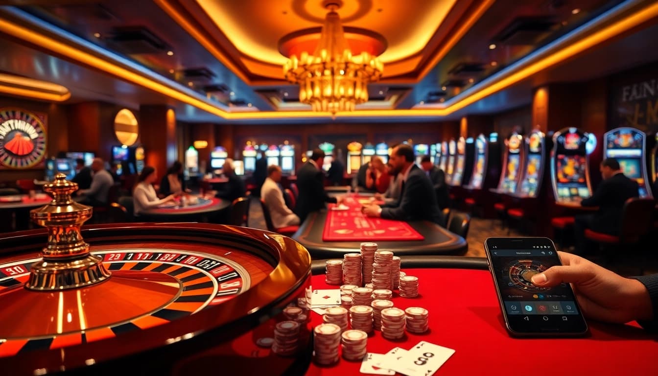 Joueurs engagés dans un casino en ligne France fiable, mettant en avant des stratégies de jeu avancées et de l'excitation.