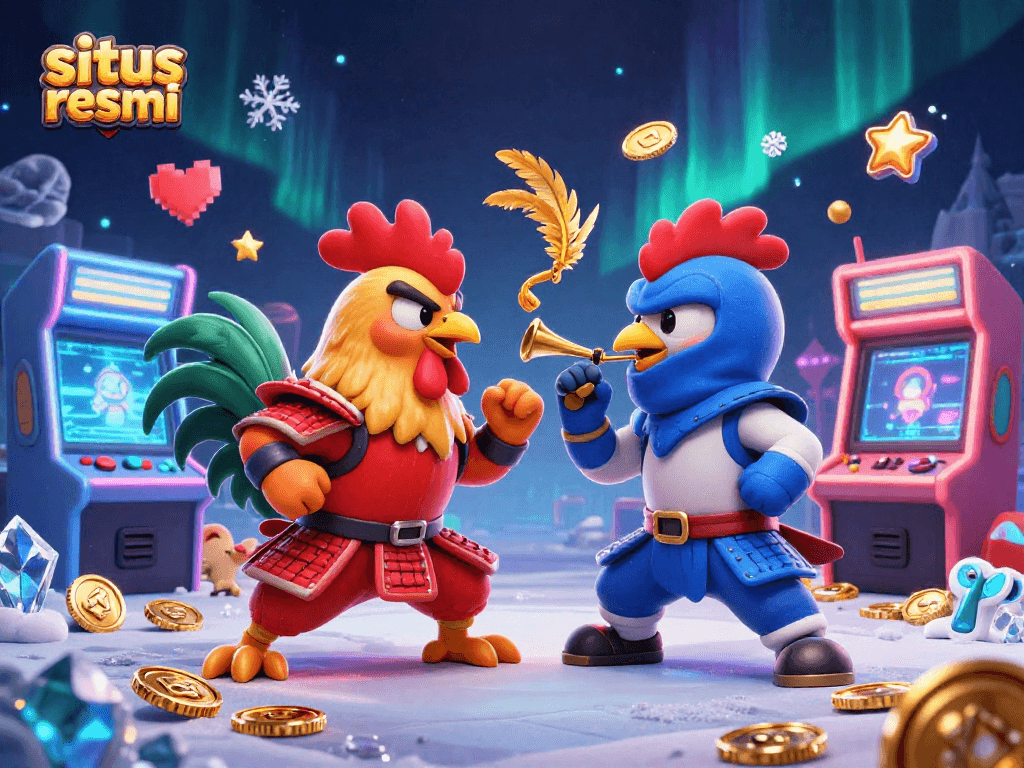 Experience thrilling action with the situs resmi featuring colorful arcade elements and dynamic characters.