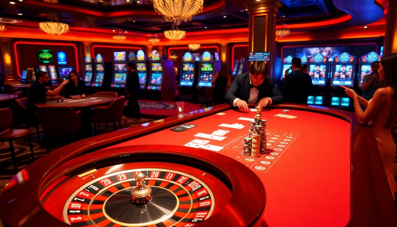 Découvrez l'excitation du casino en ligne france fiable avec des jeux animés et des joueurs engagés autour d'une table de roulette.