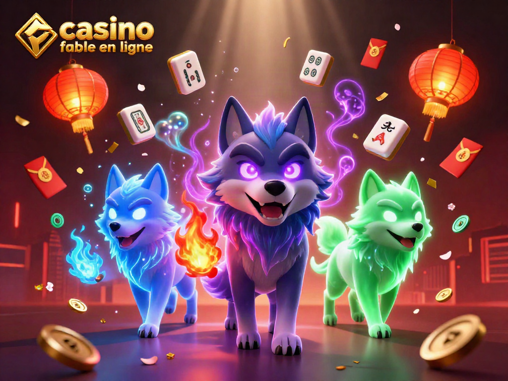 Découvrez les casinos fiables en ligne, entourés de loups fantomatiques et d'éléments de jeux captivants.