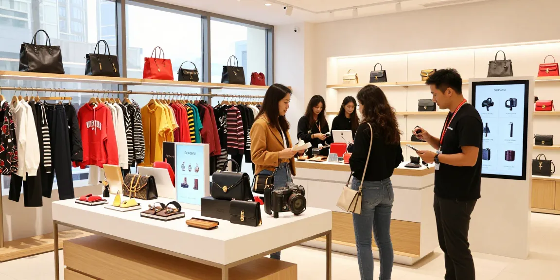 High-quality 레플리카 products showcased in a modern retail space.
