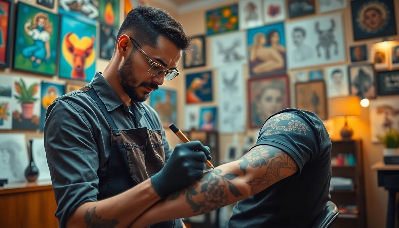 Experience the artistry of entrelagostattooartgallery.com with a skilled tattoo artist creating stunning designs.