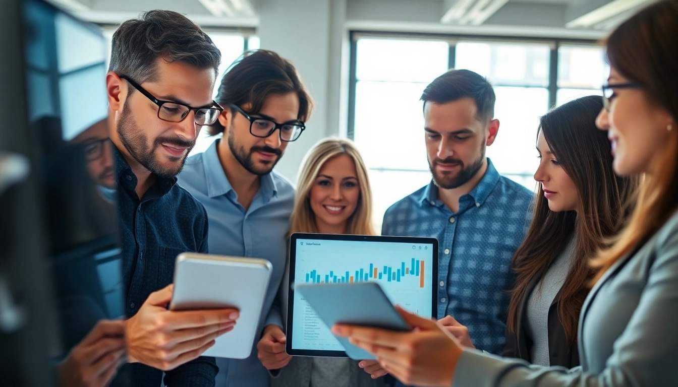 Enhance your SEO performance with a dedicated team analyzing data and analytics.