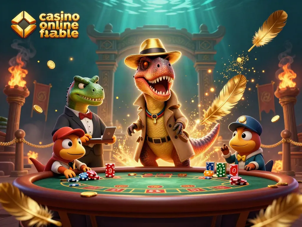 Disfruta de una experiencia de juego con casino online fiable y personajes animados en un entorno vibrante.