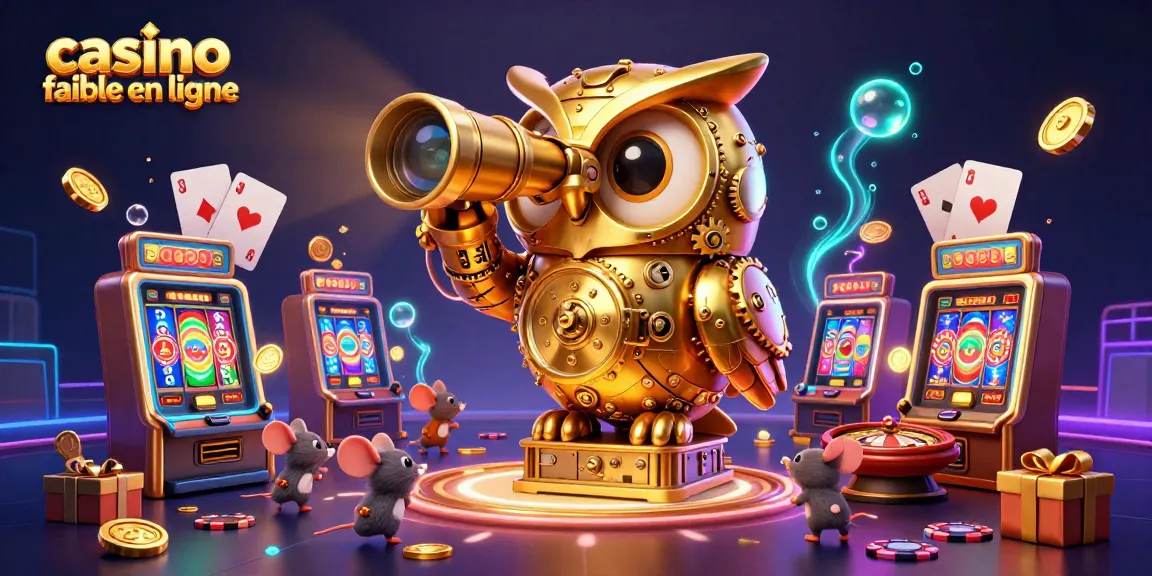 Plongez dans l'univers du casino fiable en ligne avec de passionnantes machines à sous et un hibou doré en mouvement.
