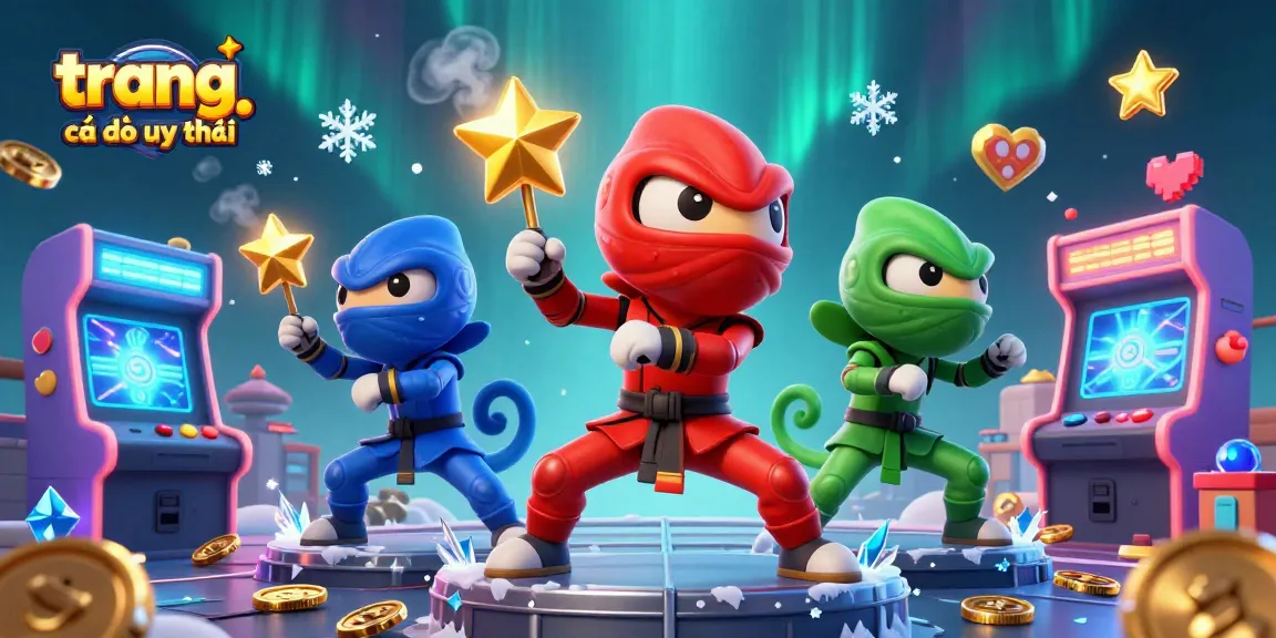 Trải nghiệm trang cá độ uy tín với đội quân chameleon ninja 3D trong không gian sống động.