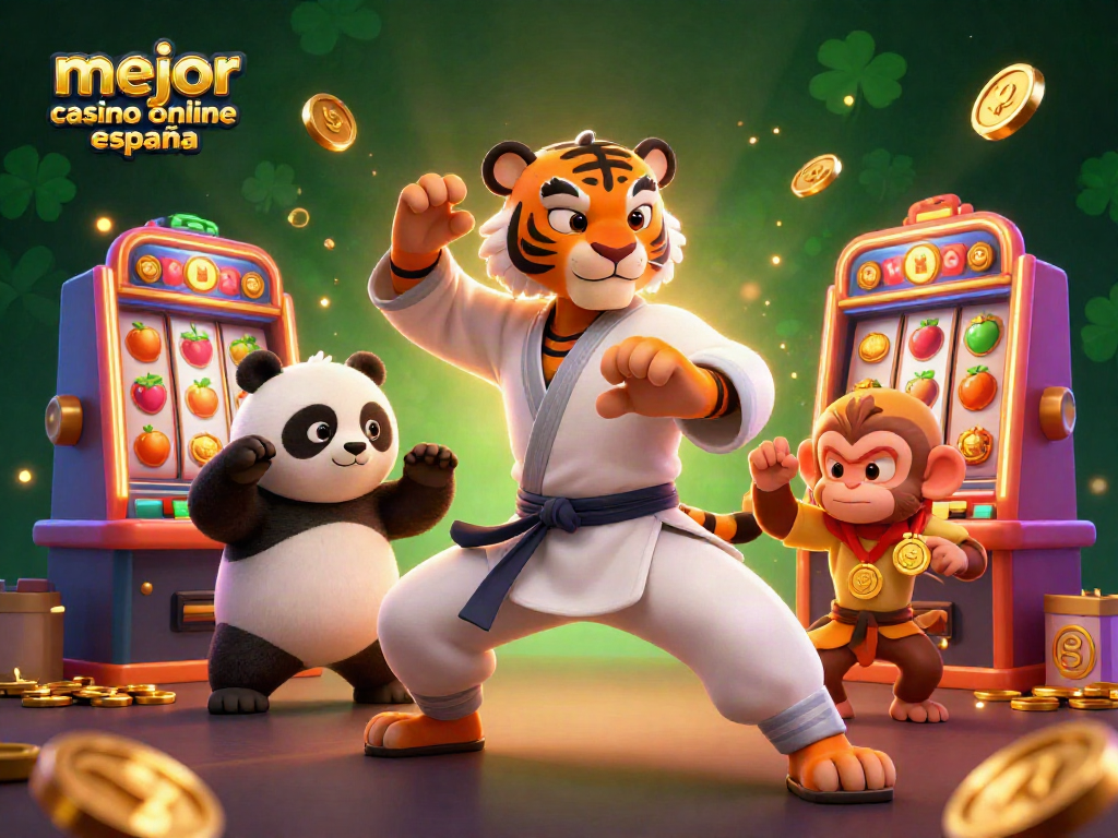 Disfruta del mejor casino online España con una emocionante escena de juego y personajes divertidos.