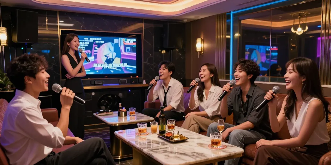 Experience the vibrant atmosphere of 강남가라오케, featuring luxurious private rooms and lively entertainment.