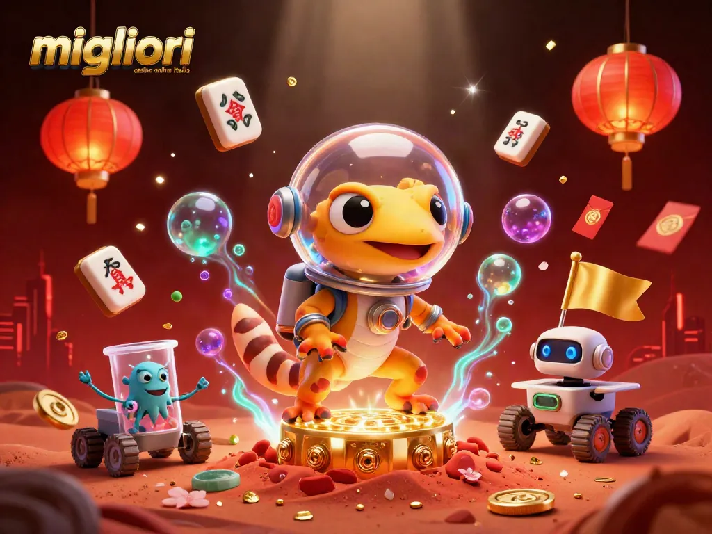 I migliori casino online Italia dal mondo alieno con gecko e robot in un'avventura luminosa e festosa.