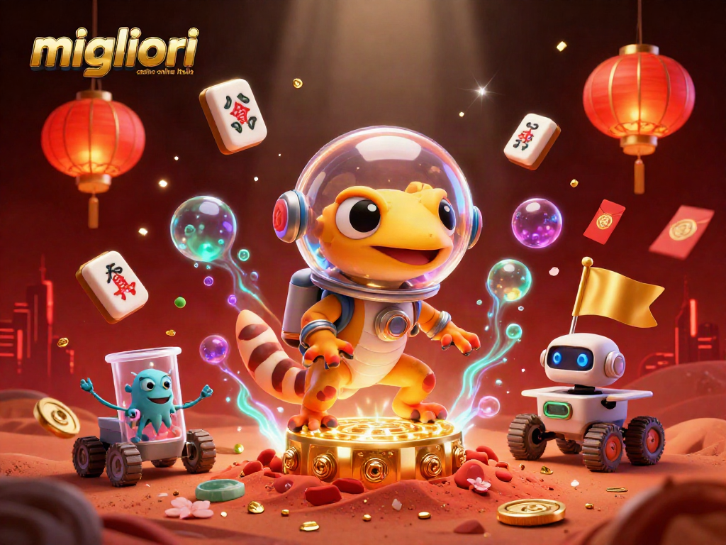 I migliori casino online Italia dal mondo alieno con gecko e robot in un'avventura luminosa e festosa.