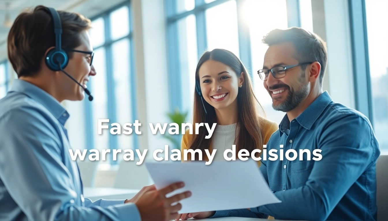 Experience fast warranty claim decisions with professional support and satisfied customers.