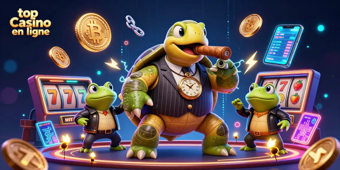 Profitez des sensations fortes de top casino en ligne avec une scène animée de personnages emblématiques.