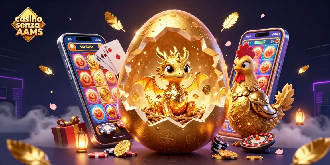 Gioca nei migliori casino senza AAMS con il drago dorato e i gettoni da poker!