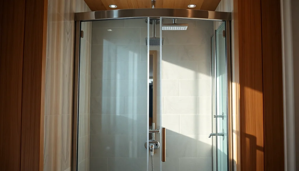 Erleben Sie die elegante sonni Duschkabine mit Glasdetails in einem modernen Badezimmer.