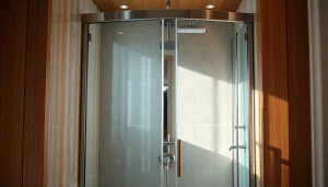 Erleben Sie die elegante sonni Duschkabine mit Glasdetails in einem modernen Badezimmer.