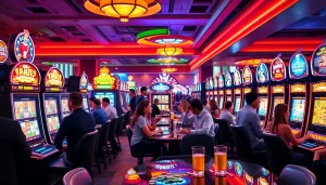 Menangkan slot depo pulsa dengan bermain di mesin slot yang penuh warna dan suasana yang energik.