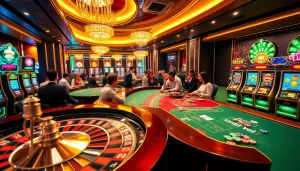 Experience the thrill of playing at BK8 เว็บตรง with vibrant casino games, roulette wheels, and exciting slot machines.