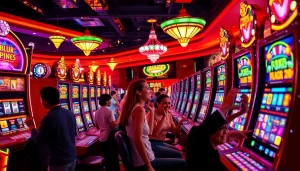 Experience the excitement of gambling with depo 5k at vibrant slot machines and enthusiastic players.