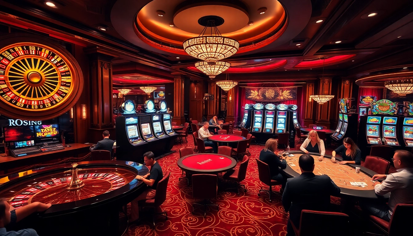Jouer aux meilleurs jeux dans un casino en ligne France fiable, mettant en avant l'excitation et le luxe.