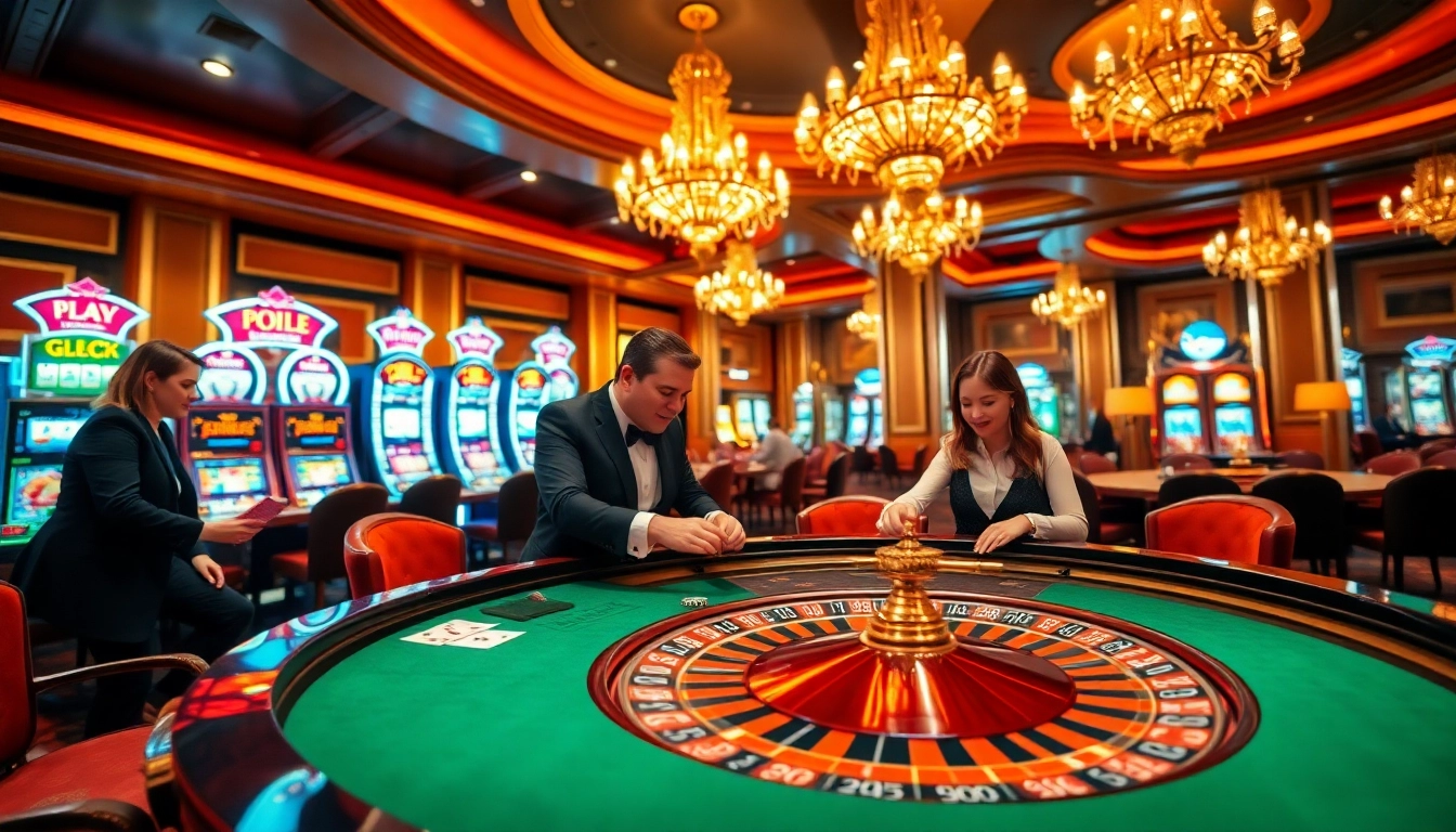 Découvrez l'excitation du meilleur casino en ligne France avec des tables de jeu luxueuses et des joueurs animés.