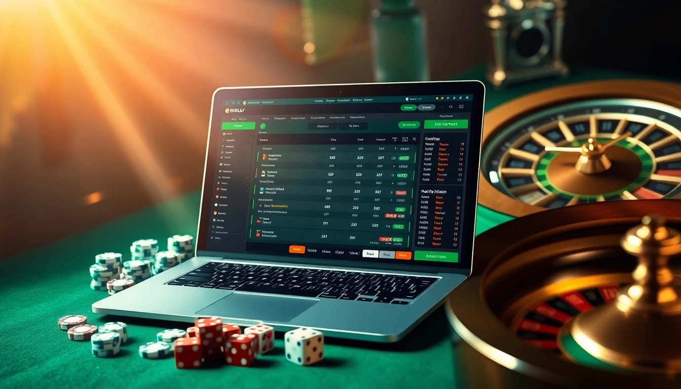 Engage in Mix Parlay betting with a dynamic online gambling interface showcasing vibrant odds and betting slips.