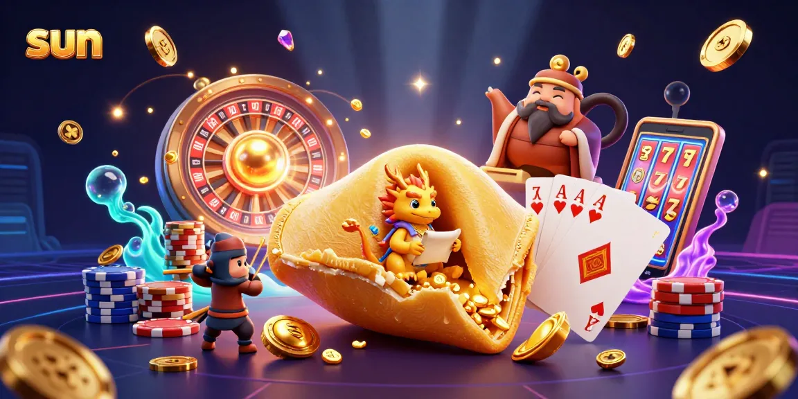 Engage with sun-themed casino action featuring vibrant golden elements and dynamic gambling icons.