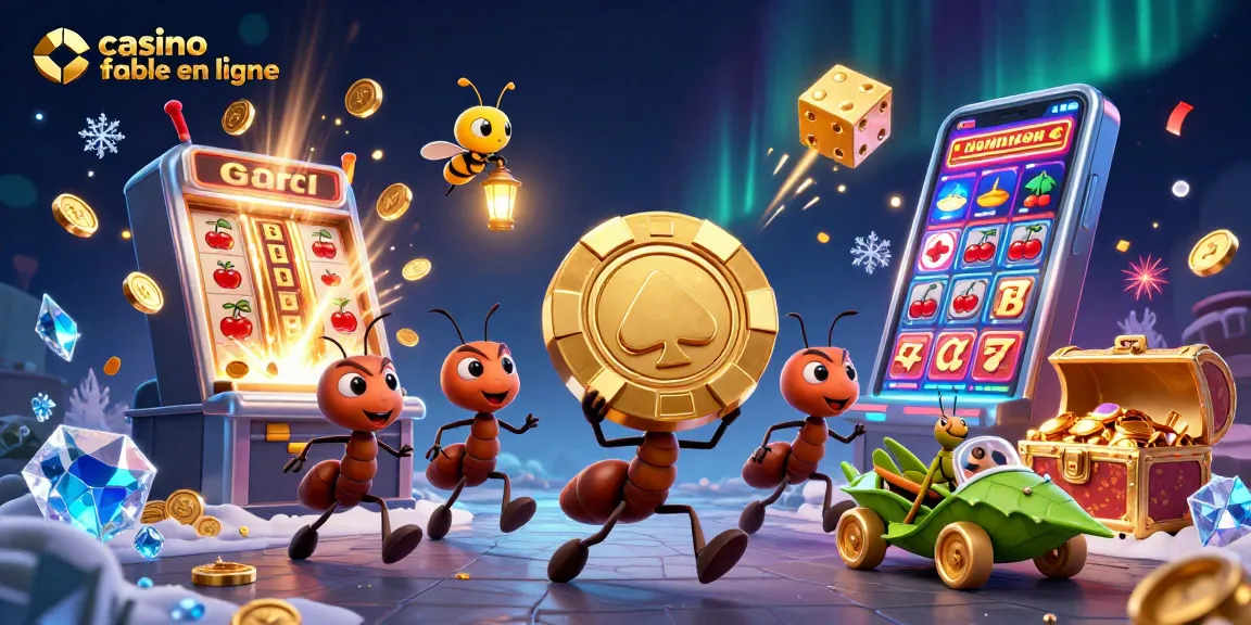 Un groupe d'insectes en plein vol du casino fiable en ligne transportant un jeton géant dans un tunnel.