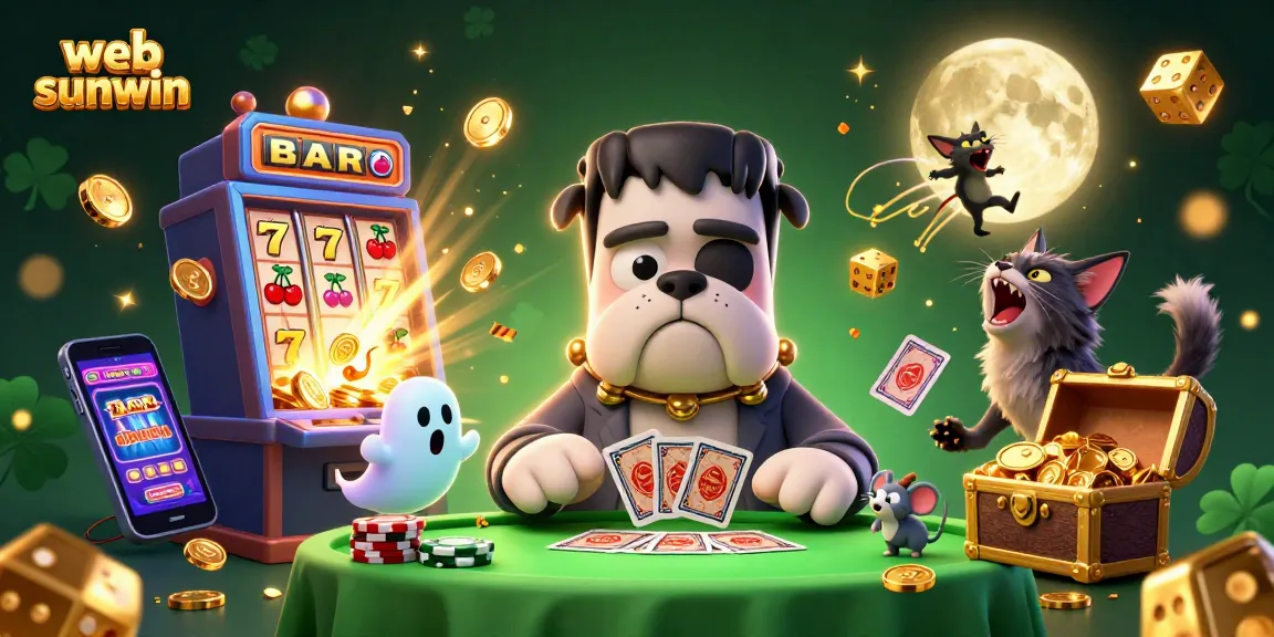 Engage with web sunwin's thrilling casino atmosphere, featuring playful characters and dynamic game elements.
