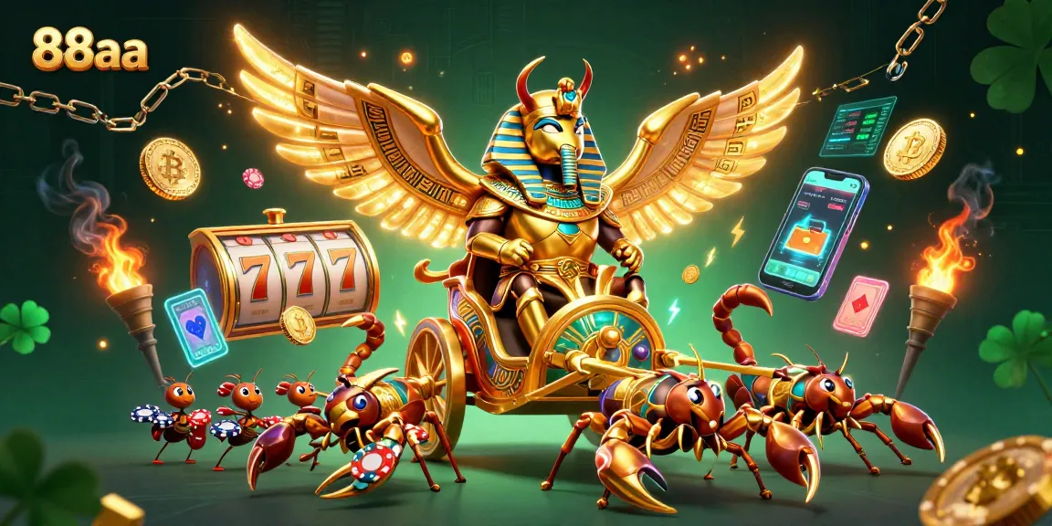 Experience exciting gameplay at 88aa with dynamic slots and thrilling jackpots in a vibrant casino scene.