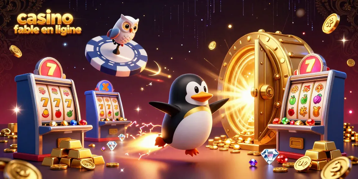 Découvrez le monde fascinant du casino fiable en ligne avec un pingouin doré propulsé par une fusée.