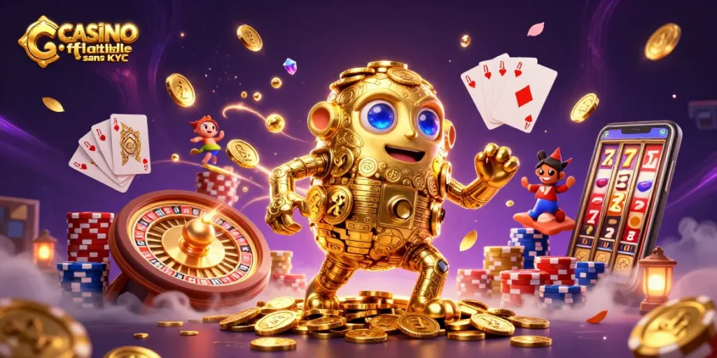 Jouez à des jeux passionnants dans un casino fiable sans KYC et découvrez des jackpots dorés.
